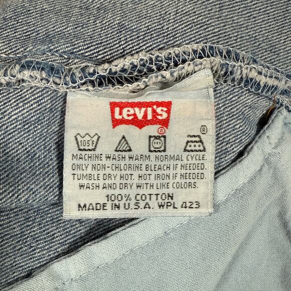 Levi’s 501 VTG 40x30 90s USA Rigid Cotton Denim Button Fly Measured 38x30 - Picture 6 of 7